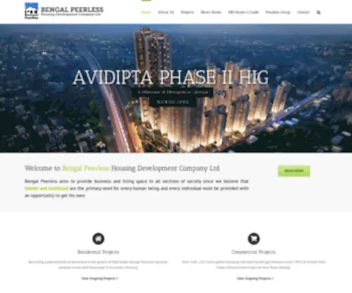 Bengalpeerless.co.in(Peerless Housing Development Co.Ltd) Screenshot