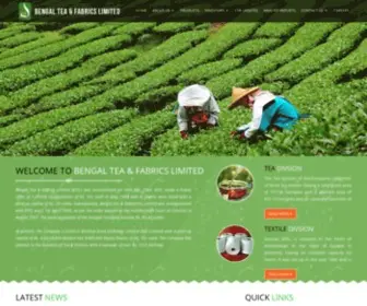 Bengaltea.com(Bengal Tea & Fabrics Ltd) Screenshot