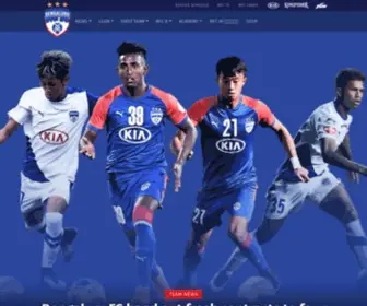 Bengalurufc.com(Bengaluru FC Official Website) Screenshot