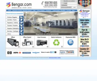 Bengar.com(Imprenta online en Barcelona) Screenshot