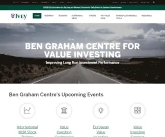 Bengrahaminvesting.ca(Ben Graham Centre for Value Investing) Screenshot