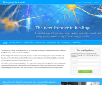 Bengstonresearch.com(The Bengston Energy Healing Method®) Screenshot