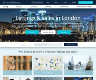 Benhams.com(London Estate Agents) Screenshot