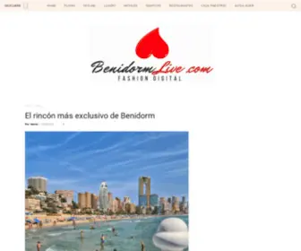 Benidormlive.com(Benidorm Fiestas Hoteles Discotecas Diversión y Cultura) Screenshot