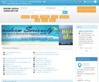 Benidormseriouslydirectory.com(Benidorm seriously business directory) Screenshot