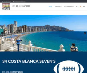 Benidormsevens.com(Costa Blanca Rugby Seven's) Screenshot