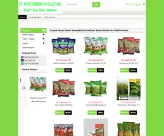 Benihnusantara.com(Distributor Benih Hibrida) Screenshot