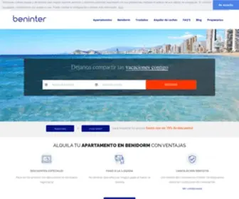 Beninter.com(Alquiler de Apartamentos en Benidorm desde 28€) Screenshot