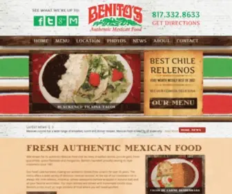 Benitosmexican.com(Benito's Mexican Cuisine) Screenshot