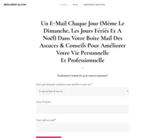 Benjamin-Alcon.com(Sentez-vous bien MAINTENANT) Screenshot