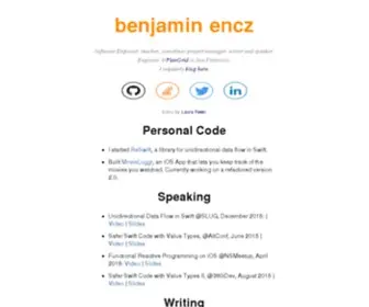 Benjamin-ENCZ.de(Thinking inside a large box) Screenshot
