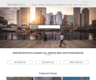 Benjaminapartments.com(Benjamin Apartments & Cityside Homes full service real estate brokerage) Screenshot