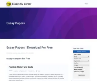 Benjaminbarber.org(Essay Examples) Screenshot
