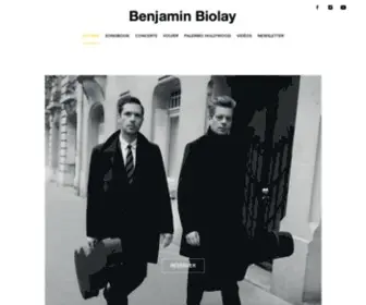 Benjaminbiolay.com(Site Officiel de Benjamin Biolay) Screenshot