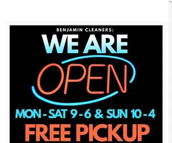 Benjamincleanersny.com(Benjamin Cleaners) Screenshot