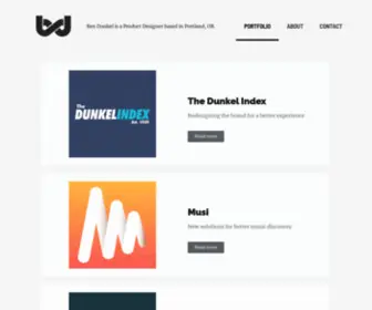 Benjamindunkel.com(Product Designer) Screenshot