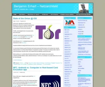 Benjaminerhart.com(Benjamin Erhart) Screenshot