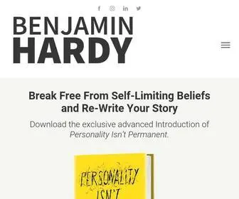 Benjaminhardy.com(Dr. Benjamin Hardy) Screenshot