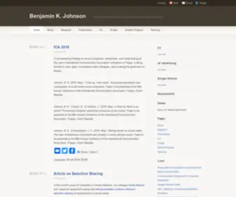 Benjaminkjohnson.com(Benjamin K) Screenshot