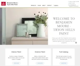 Benjaminmooretryonhillspaint.com(Benjamin Moore) Screenshot