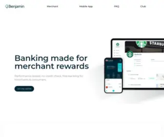 Benjaminone.com(Cash Back Made Easy for People and Businesses) Screenshot