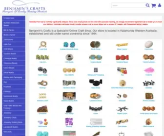 Benjaminscrafts.com.au(Beads, Beading Supplies & Jewellery Findings) Screenshot