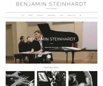 Benjaminsteinhardt.com(Pianist and Pedagogue) Screenshot