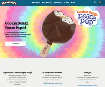 Benjerrys.cz(Hlavní stránka) Screenshot