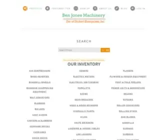 Benjones.com(Ben Jones Machinery) Screenshot