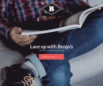 Benjos.com(Colored Shoe & Boot Laces) Screenshot