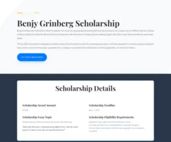 BenjYgrinbergscholarship.com(Benjy Grinberg Scholarship) Screenshot