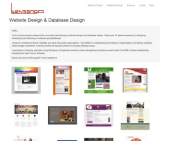 Benmango.co.uk(Website Design & Database Design) Screenshot