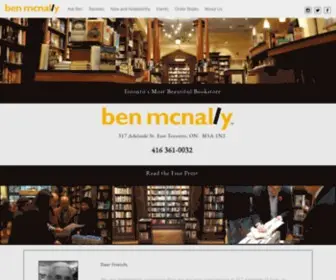 Benmcnallybooks.com(Toronto's Most Beautiful Bookstore) Screenshot