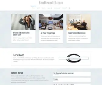 Benmeredith.com(Home page of) Screenshot