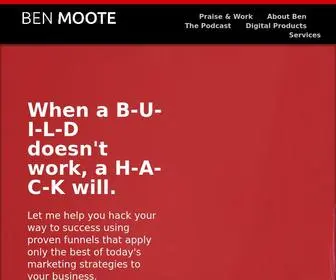 Benmoote.com(Ben Moote) Screenshot