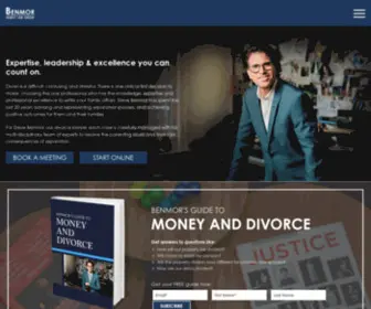 Benmor.com(Divorce Lawyer) Screenshot