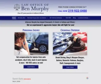 Benmurphylaw.com(Law Office of Ben Murphy) Screenshot