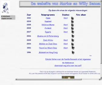 Bennenk.com(De website van Marius en Willy Bennenk) Screenshot