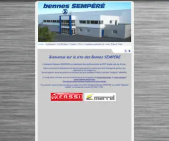 Bennes-Sempere.fr(Bennes SEMPERE) Screenshot