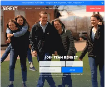 Bennetforcolorado.com(Michael Bennet for Colorado) Screenshot