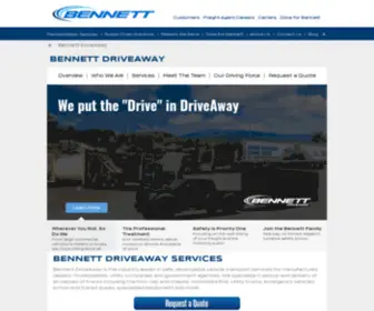 Bennettdriveawayservices.com(Bennett DriveAway) Screenshot
