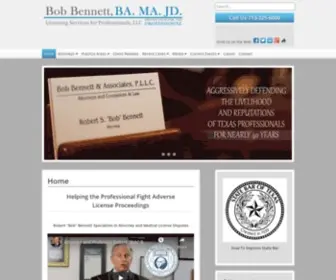 Bennettlawfirm.com(Bob Bennett & Associates) Screenshot