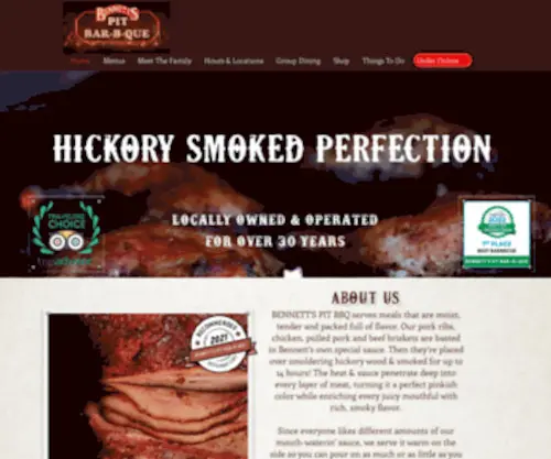 Bennetts-BBQ.com(LANDING PAGE) Screenshot