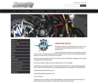 Bennettsmotorcycles.co.uk(Used motorcycles Barnsley) Screenshot