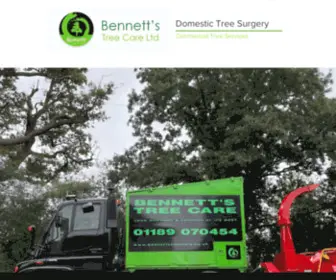 Bennettstreecare.co.uk(BENNETTS TREE CARE NO) Screenshot