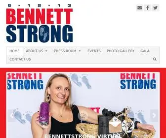 Bennettstrong.org(The BennettStrong Foundation The BennettStrong Foundation honors the battles) Screenshot