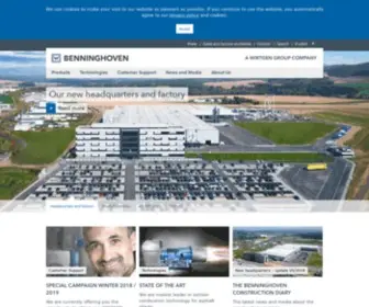 Benninghoven.com(Global Country Selector) Screenshot