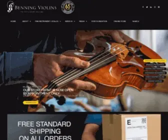 BenningViolins.com(Benning Violins) Screenshot