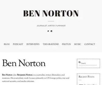 Bennorton.com(Ben Norton) Screenshot