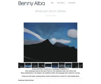 Bennyalba.com(The Fine Art of Benny Alba) Screenshot